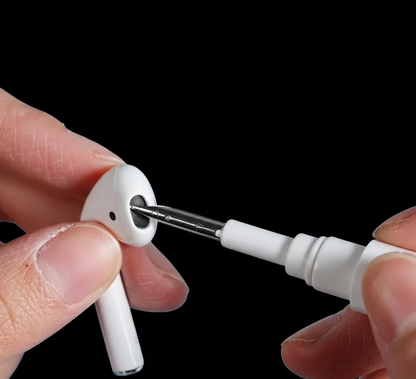 Kit Nettoyage Écouteurs 2-en-1 - Stylo + 13 Brosses | AirPods & Écouteurs