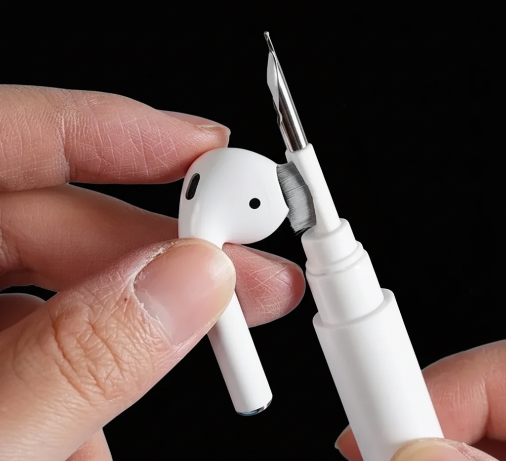 Kit Nettoyage Écouteurs 2-en-1 - Stylo + 13 Brosses | AirPods & Écouteurs