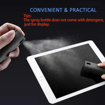 2-In-1 Screen Cleaner Kit for Phone/Laptop/Tablet/Tv/Monitor/Car Screens Spray and Wipe Cleaning Tools