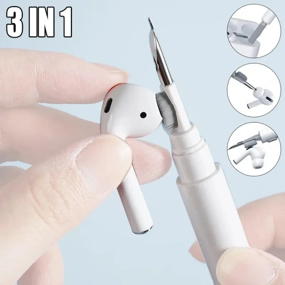 2 IN1 Cleaner Kit Set Earphones Cleaning Pen for Airpods 3 Pro Case 13 Brush Headsets Cleaners Earbuds Cleaning Tools